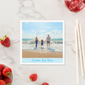 Personalisierter Foto Napkins mit benutzerdefinier Serviette (Beispiel)