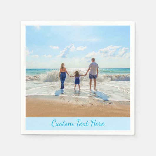 Personalisierter Foto Napkins mit benutzerdefinier Serviette (Vorderseite)