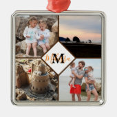 Personalisierter Foto Ornament Aus Metall (Vorne)