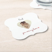 Personalisierter Foto Paper Untersetzer für den Va (angewinkelt)