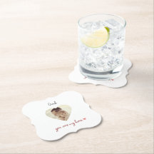 Personalisierter Foto Paper Untersetzer für den Va