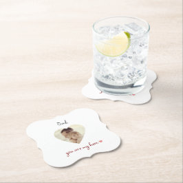 Personalisierter Foto Paper Untersetzer für den Va