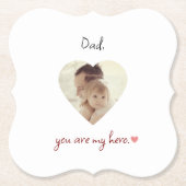 Personalisierter Foto Paper Untersetzer für den Va (Vorderseite)