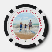 Personalisierter Foto Poker Chips - Benutzerdefini (Rückseite)