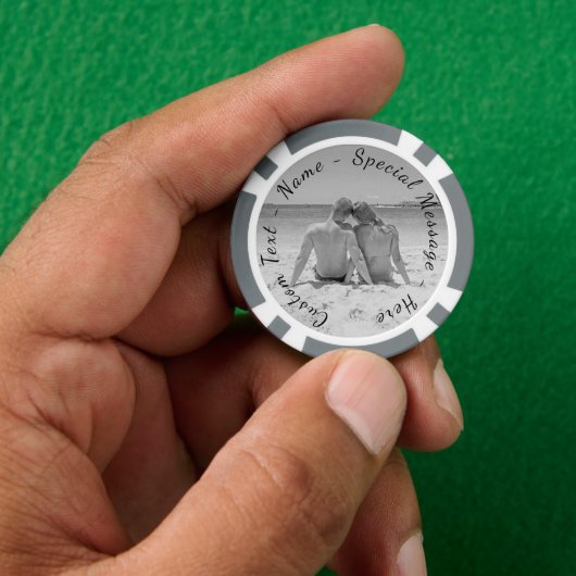 Personalisierter Foto Poker Chips - Benutzerdefini (Hand)