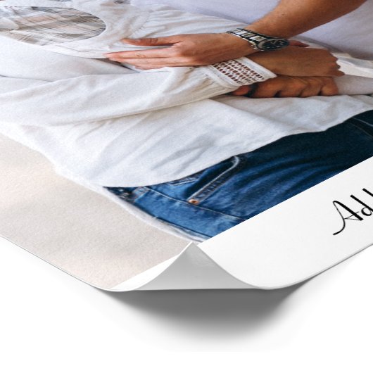 Personalisierter Foto Poster (Ecke)