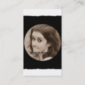 Personalisierter Foto-Rahmen der Gewohnheits-DIY | Visitenkarte (Rückseite)