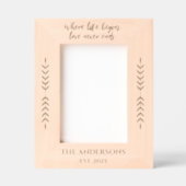 Personalisierter Foto-Rahmen mit Individuelle Name Geätzte Rahmen (Vorderseite)