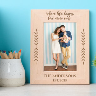 Personalisierter Foto-Rahmen mit Individuelle Name Geätzte Rahmen