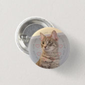 Personalisierter Foto-Round-Button Button (Vorne & Hinten)
