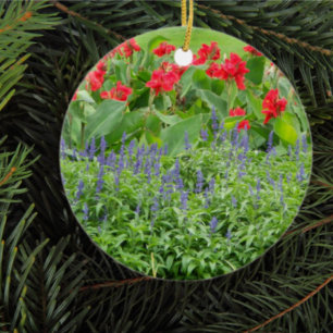 Personalisierter Foto-Rundkeramik-Schmuck Keramik Ornament