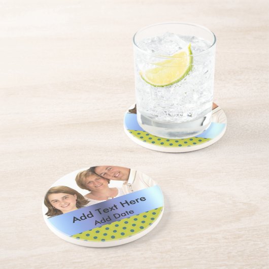 Personalisierter Foto-Sandstein-Untersetzer Untersetzer (Seite)