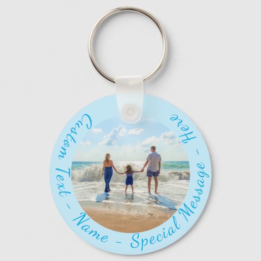 Personalisierter Foto-Schlüsselanhänger mit benutz Schlüsselanhänger (Vorderseite)