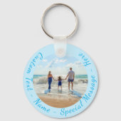 Personalisierter Foto-Schlüsselanhänger mit benutz Schlüsselanhänger (Rückseite)