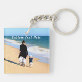 Personalisierter Foto-Schlüsselanhänger mit benutz Schlüsselanhänger (Rückseite)