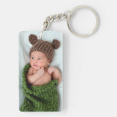 Personalisierter Foto-Schlüsselanhänger Schlüsselanhänger (Rückseite)