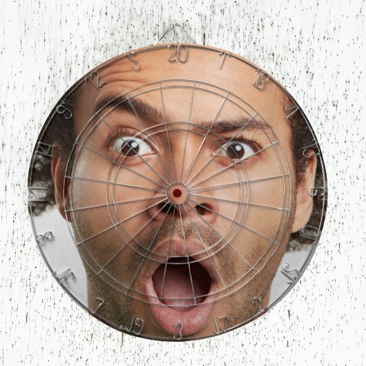 Personalisierter Foto Spaß Dartscheibe