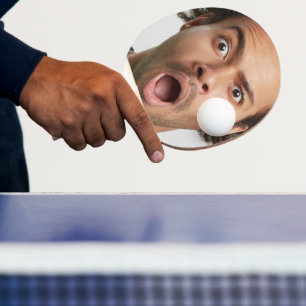 Personalisierter Foto-Spaß Tischtennis Schläger