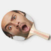 Personalisierter Foto Spaß Tischtennis Schläger (Seitenansicht)