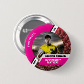 Personalisierter Foto-Sport-Button/Anstecknadel Fu Button (Vorne & Hinten)