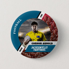 Personalisierter Foto-Sport-Button/Pin Fußballknop Button