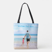 Personalisierter Foto-Totbeutel mit benutzerdefini Tasche (Rückseite)