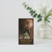 personalisierter Foto Trendfotograf qr Code Visitenkarte (Stehend Vorderseite)