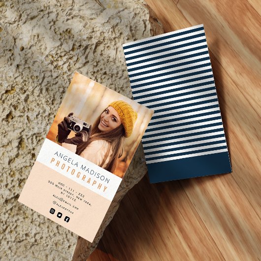 personalisierter Foto-Trendfotograf Visitenkarte