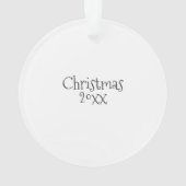 Personalisierter Foto und benutzerdefinierter Text Ornament (Rückseite)