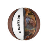 Personalisierter Foto- und Text-Mini-Basketball Mini Basketball (Vertikal)