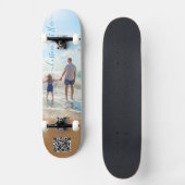 Personalisierter Foto- und Textskateboard- und QR- Skateboard (Vorderseite)