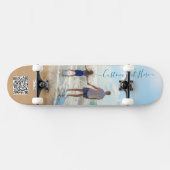 Personalisierter Foto- und Textskateboard- und QR- Skateboard (Horizontal)