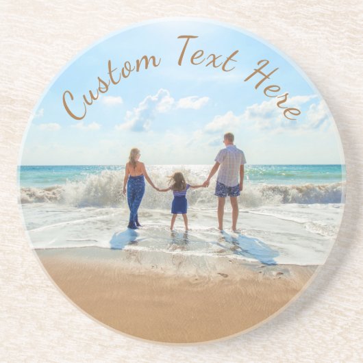 Personalisierter Foto-Untersetzer mit benutzerdefi Getränkeuntersetzer (Vorne)