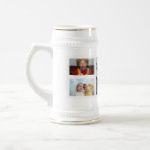 Personalisierter Foto-Weihnachtscollage-Bierstein Bierglas (Links)