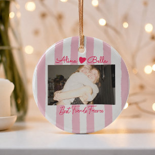Personalisierter Foto-Weihnachtsschmuck für beste  Ornament Aus Glas