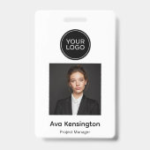 Personalisierter Fotoausweis mit Logo Modern Ausweis (Vorderseite)