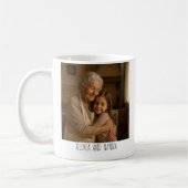 Personalisierter Fotobecher – „Beste Oma ever“ Kaffeetasse (Links)