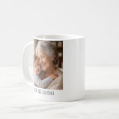 Personalisierter Fotobecher – „Beste Oma ever“ Kaffeetasse (Vorderseite Links)