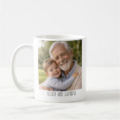 Personalisierter Fotobecher – „Bester Opa ever“ Kaffeetasse (Links)