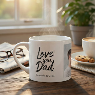 Personalisierter Fotobecher für Papa   Individuell Espressotasse