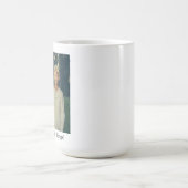 Personalisierter Fotobecher mit farbigem Griff und Kaffeetasse (Mittel)