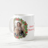 Personalisierter Fotobecher Weihnachtsgeschenk für Kaffeetasse (Vorderseite Links)