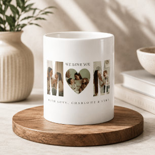 Personalisierter Fotobecher WIR LIEBEN DICH Mama Kaffeetasse