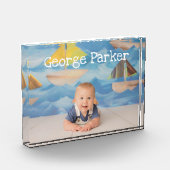 personalisierter Fotoblock mit Namen (Links)