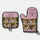 Personalisierter Fotocollage Oven Mitt & Pot Holde Ofenhandschuh & Topflappen-Set (Vorderseite)