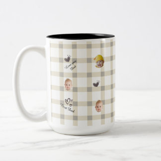 Personalisierter Fotocollagen-Becher Zweifarbige Tasse
