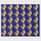 Personalisierter Fotofamiliengeburtstag Geschenkpapier (Flach)