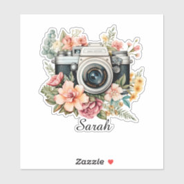 Personalisierter Fotografen-Aufkleber Aufkleber