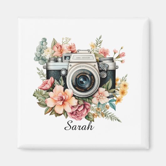 Personalisierter Fotografenmagnet Magnet (Vorne)