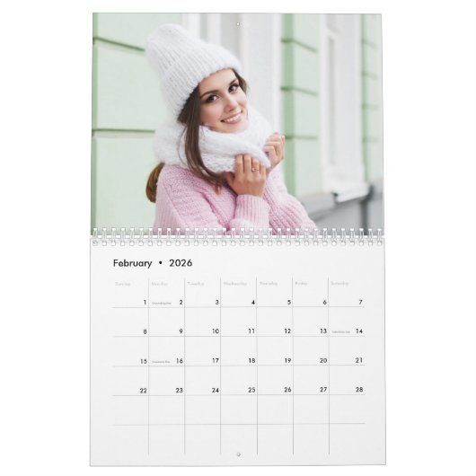 Personalisierter Fotokalender Kalender (Feb 2026)